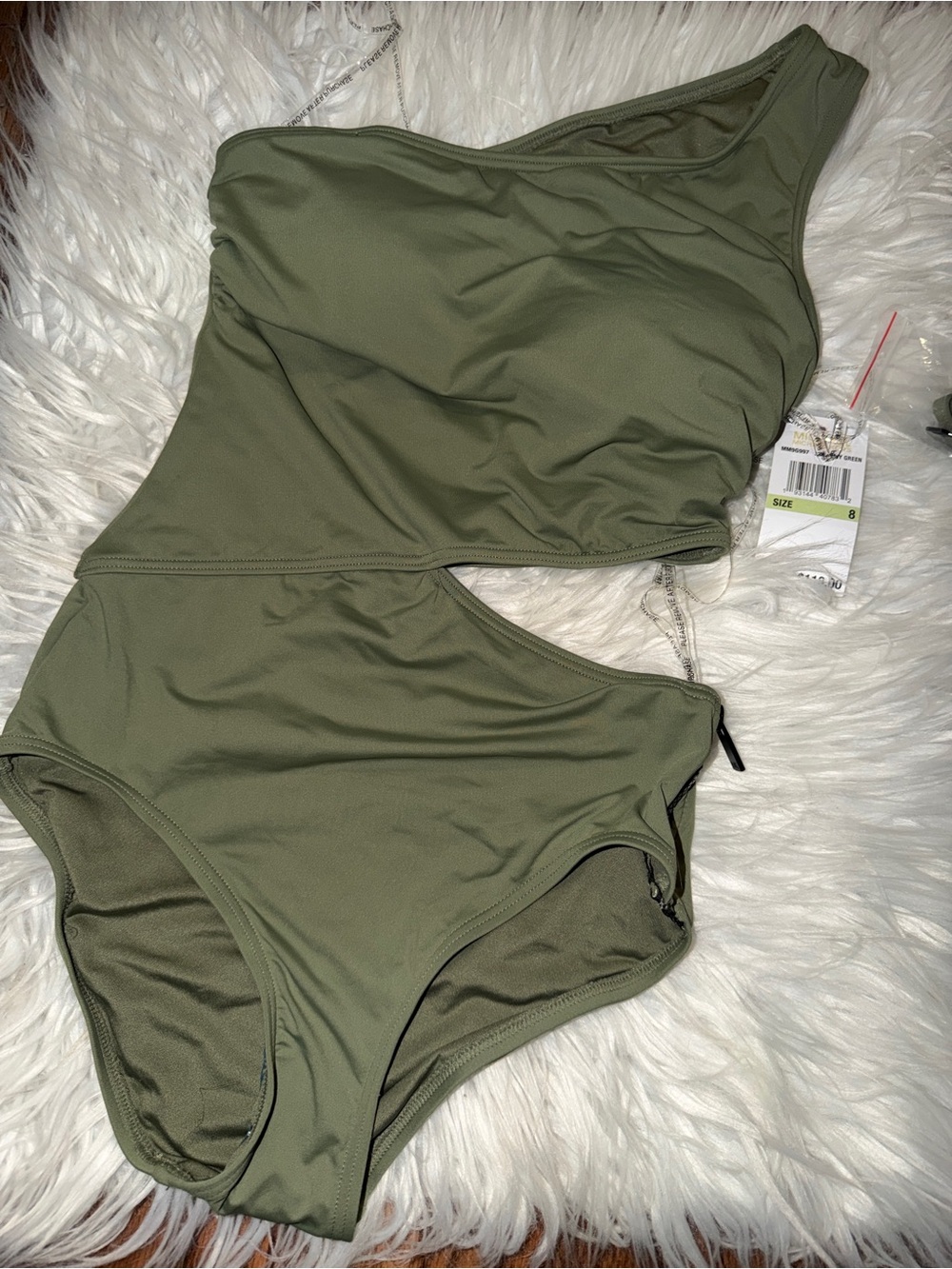 Michael Kors Army Green Swimsuit NWT